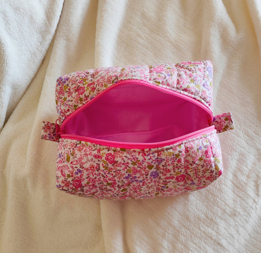 Handmade Quilted Makeup / Everyday Essentials Bag