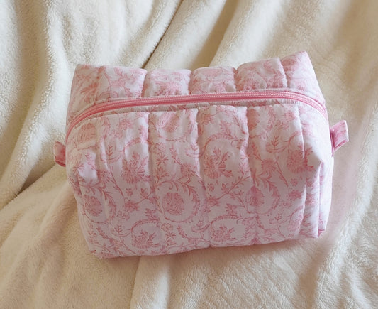Handmade Quilted Makeup / Everyday Essentials Bag